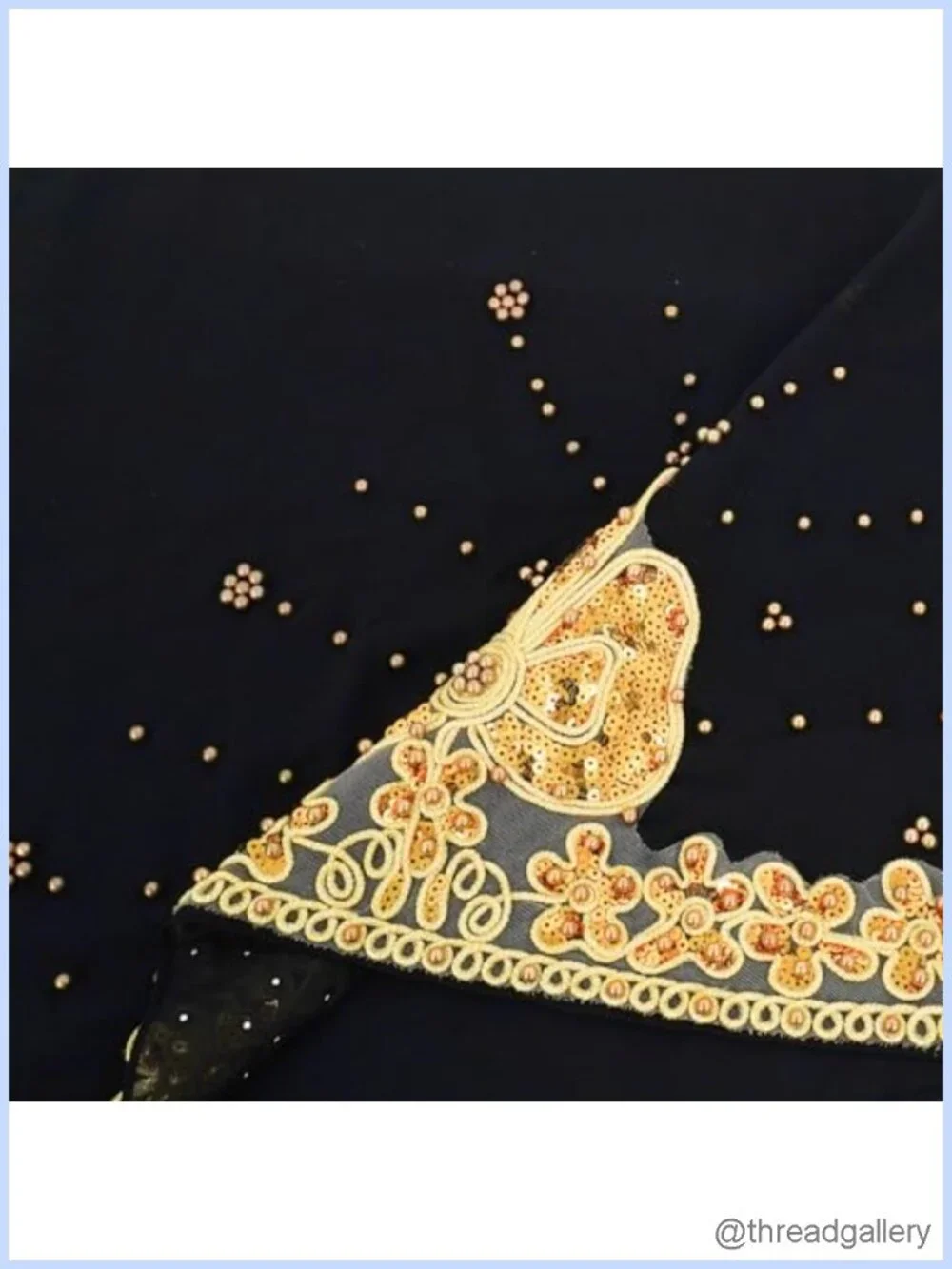 Elegant Chiffon Hijab with Lace Beads Muslim Headscarf for Women